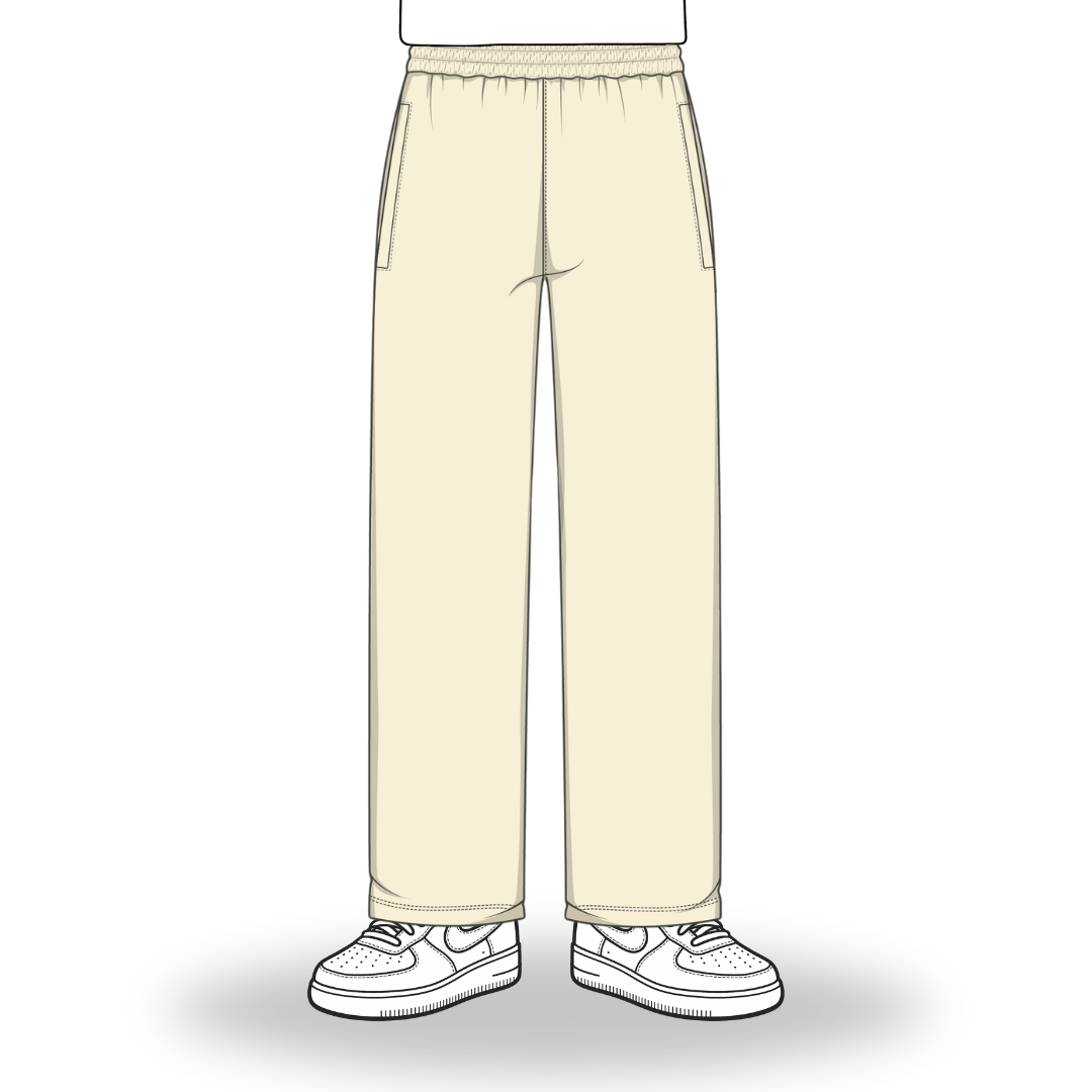 the straight leg jogga' - crème no sauce