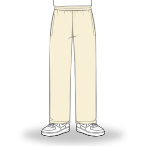 the straight leg jogga' - crème no sauce