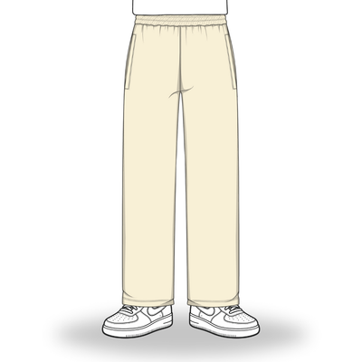 the straight leg jogga' - crème no sauce