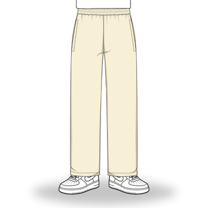 the straight leg jogga' - crème no sauce