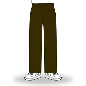 the straight leg jogga' - brown no sauce