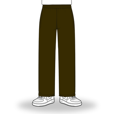 the straight leg jogga' - brown no sauce