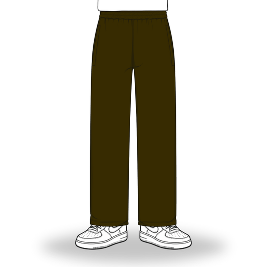 the straight leg jogga' - brown no sauce