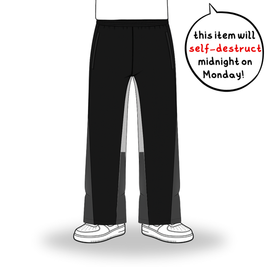 the flared jogga' - black no sauce