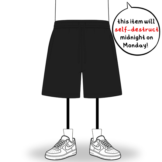 the shorts 2.0 - black no sauce