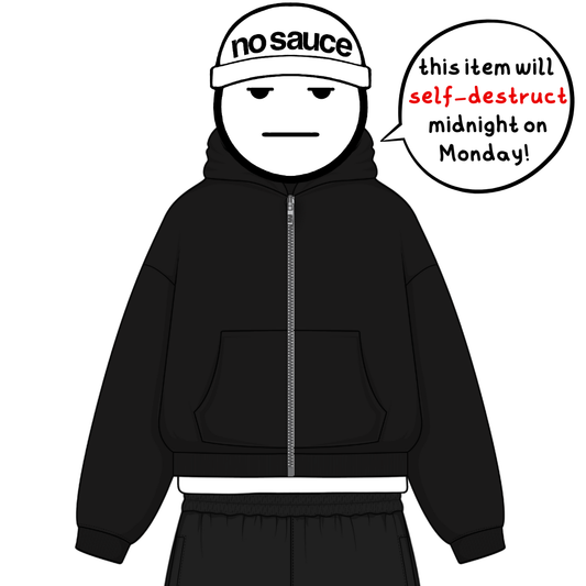 the zippa’ - black No Sauce