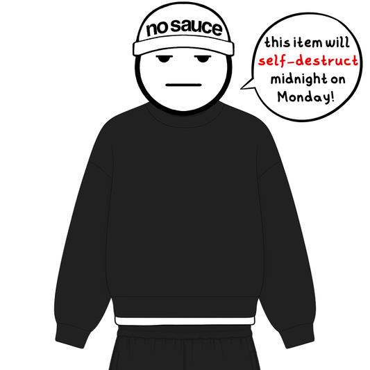 the sweata - black No Sauce