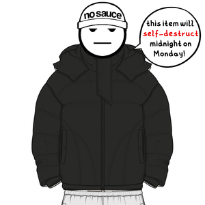 the cloud puffa’ - black No Sauce