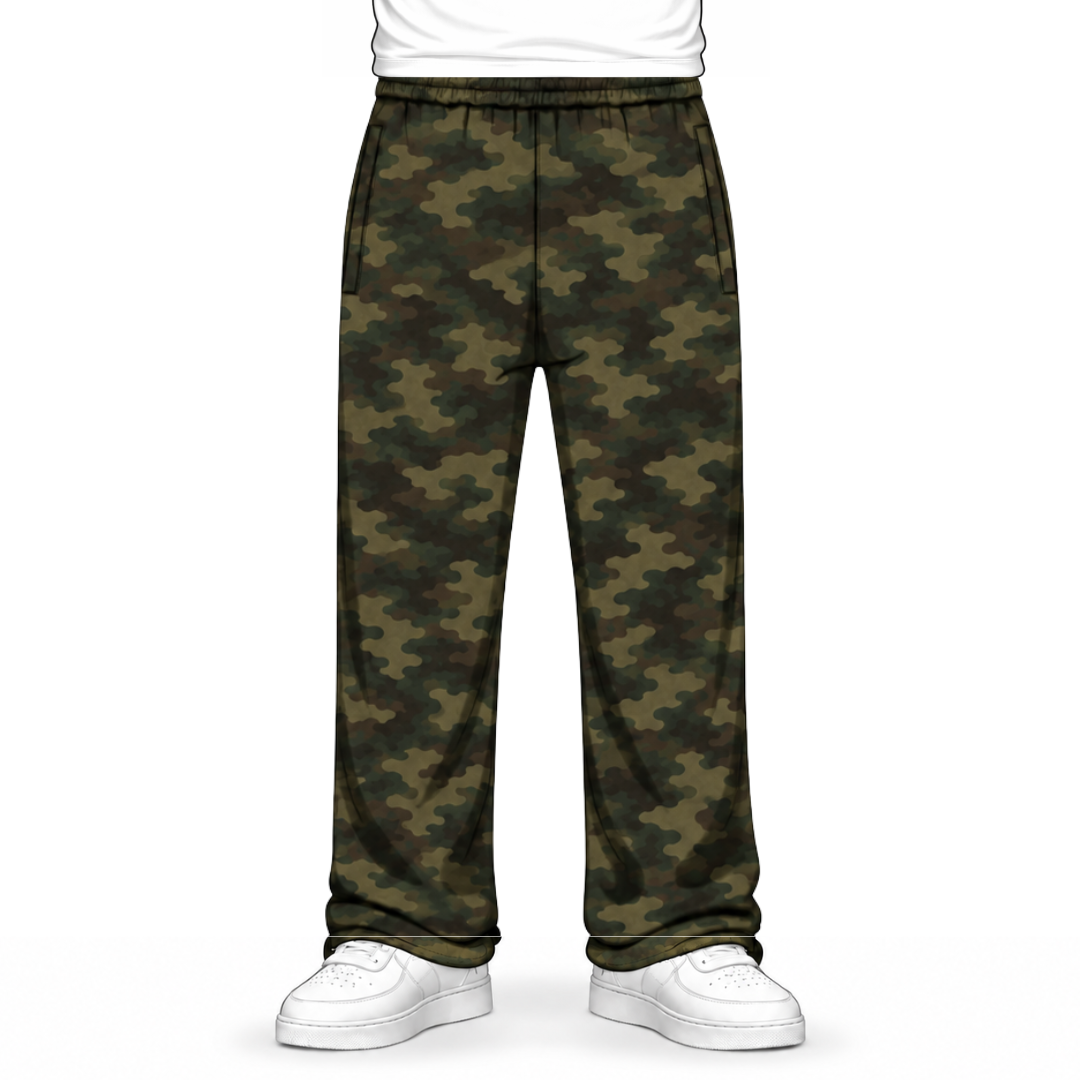 the straight leg jogga' - camo no sauce