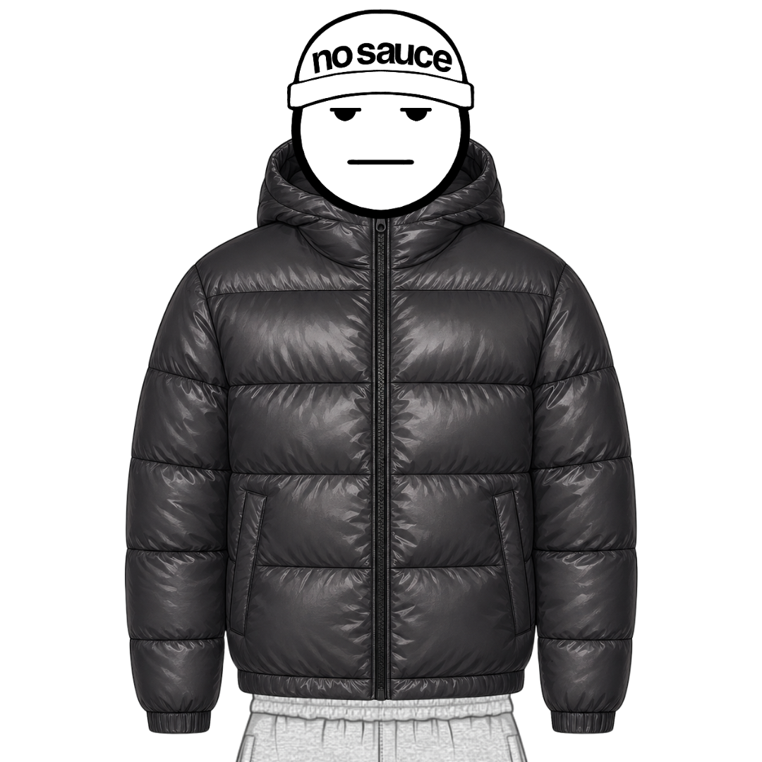 the down puffa’ - dark grey No Sauce